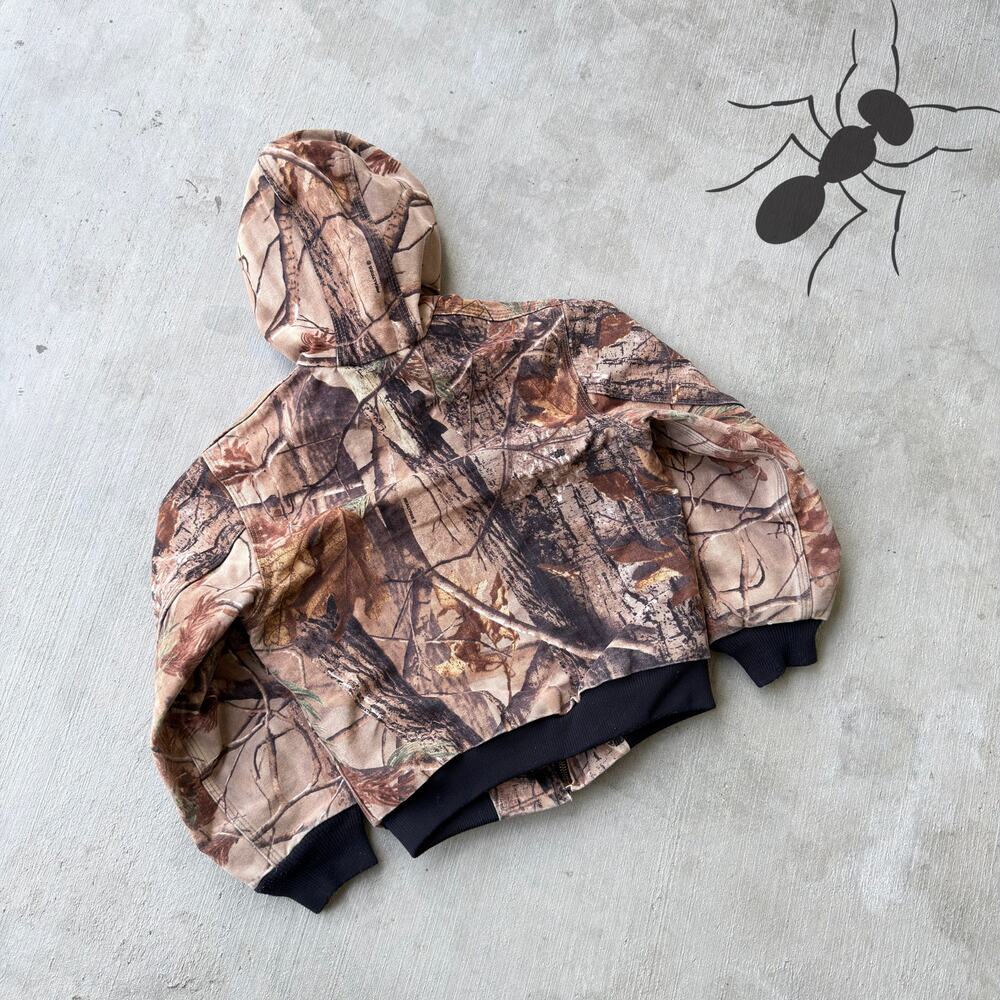 Carhartt YOUTH YJ220 CAP realtree camo hooded work wear jacket - Picture 6 of 8